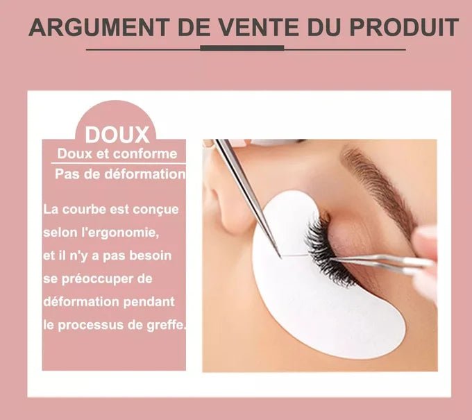 50 Patchs pour extension de cils