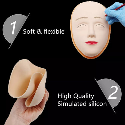 Tête de pratique de tatouage 5D