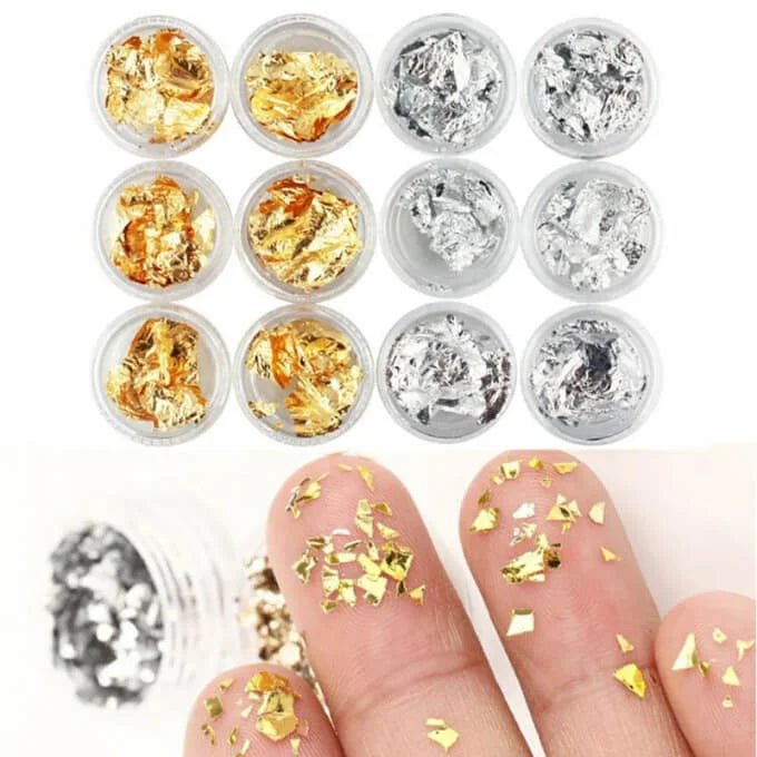 10 Paillettes Dorées-Argentées