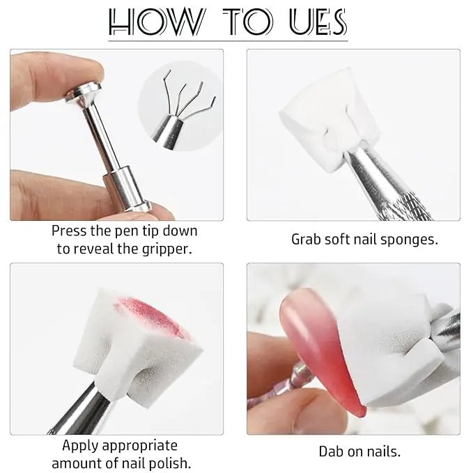 100 Eponge Babyboomer avec Pince Métallique