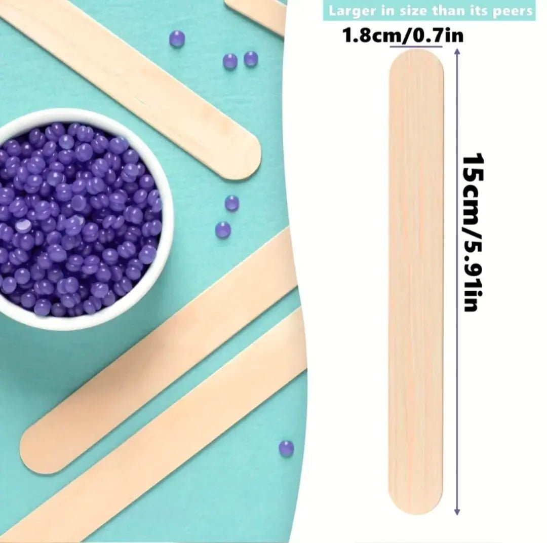 100 Spatules épilation à la cire