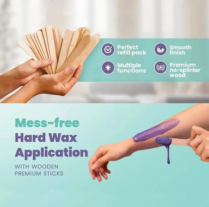 100 Spatules épilation à la cire