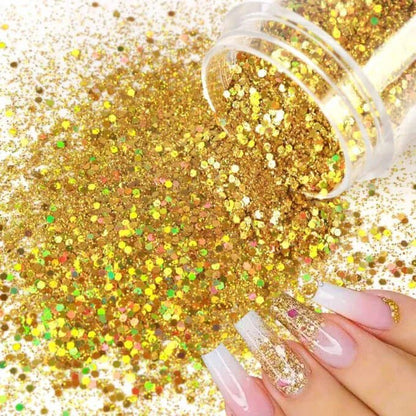 12 paillettes holographiques nail art