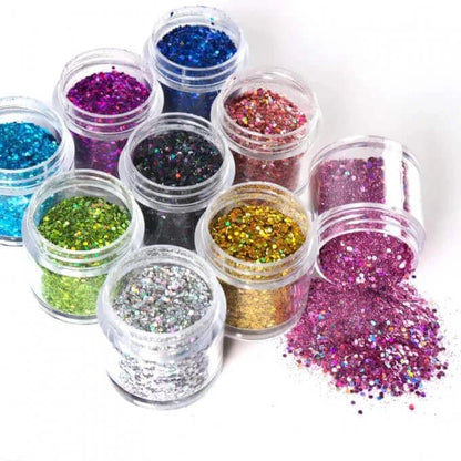 12 paillettes holographiques nail art