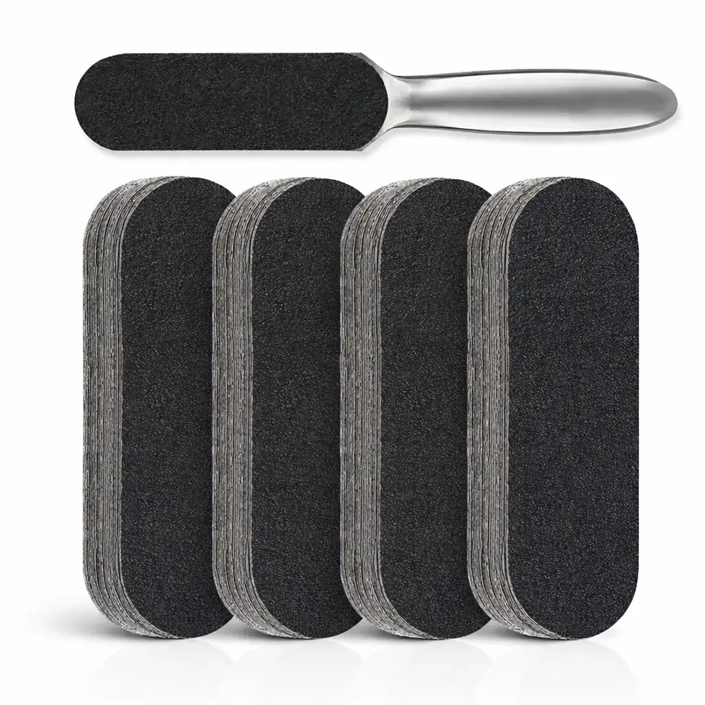 12 Recharges adhésives pour râpe à pieds