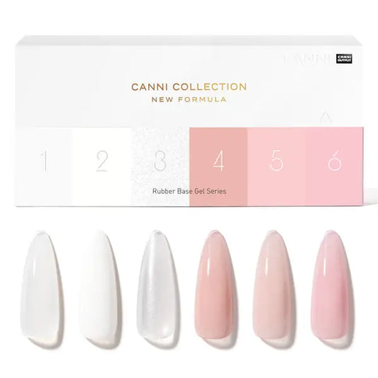 Rubber Base Gel 6 Colors Set