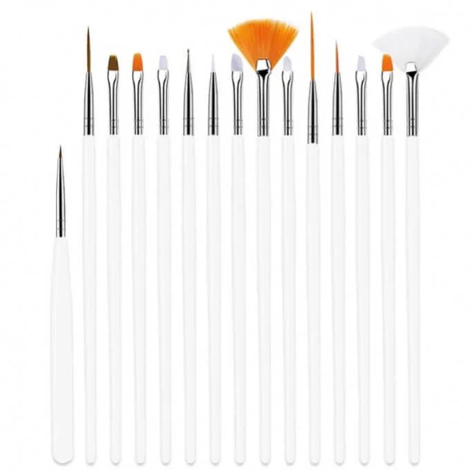 15 Brosse à ongles Nail Art