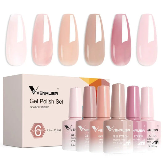 Venalisa ❘ Pack vernis permanent 6 piéces
