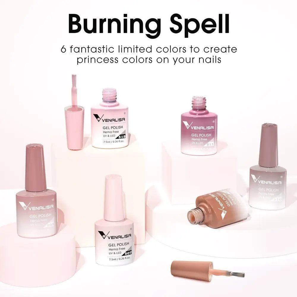 Venalisa ❘ Pack vernis permanent 6 piéces