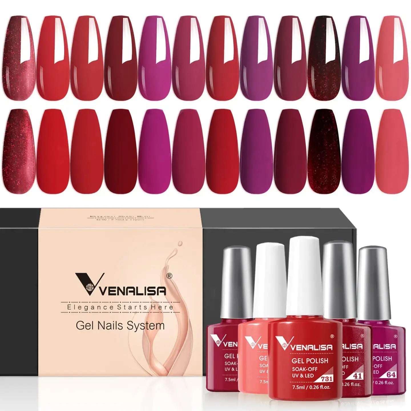 Venalisa ❘ Pack vernis permanent 12 piéces
