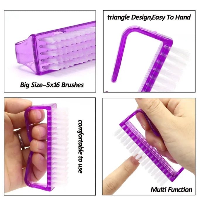3 Brosses de nettoyage ongles