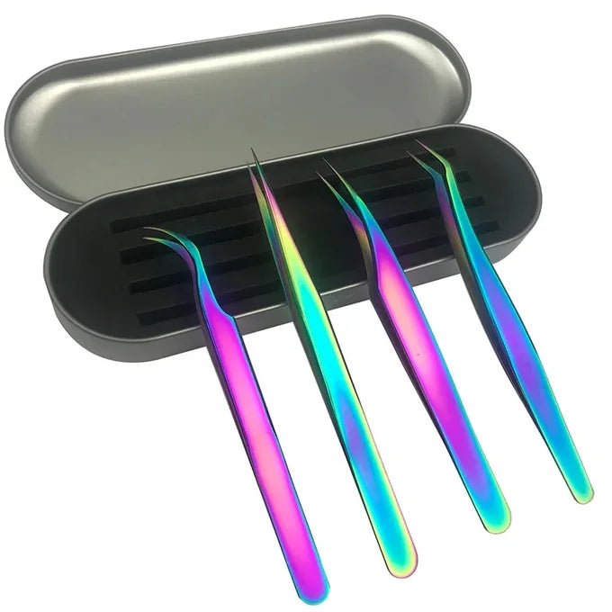4 pinces pour extension de cils