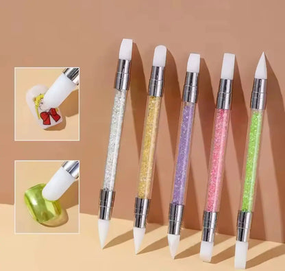 5 Pinceaux en Silicone nail art