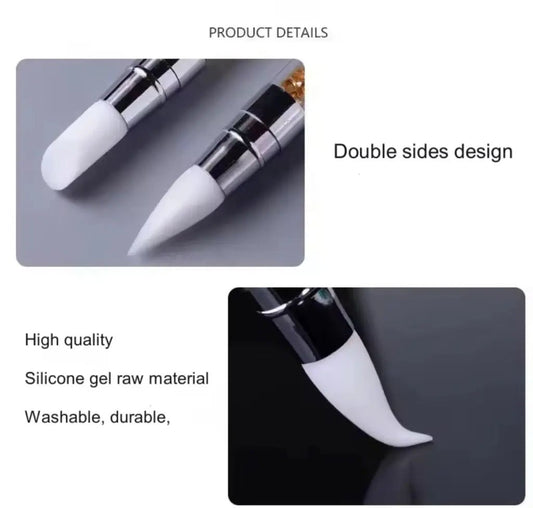 5 Pinceaux en Silicone nail art