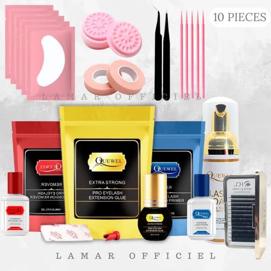 Quewel │Pack de cils professionnel