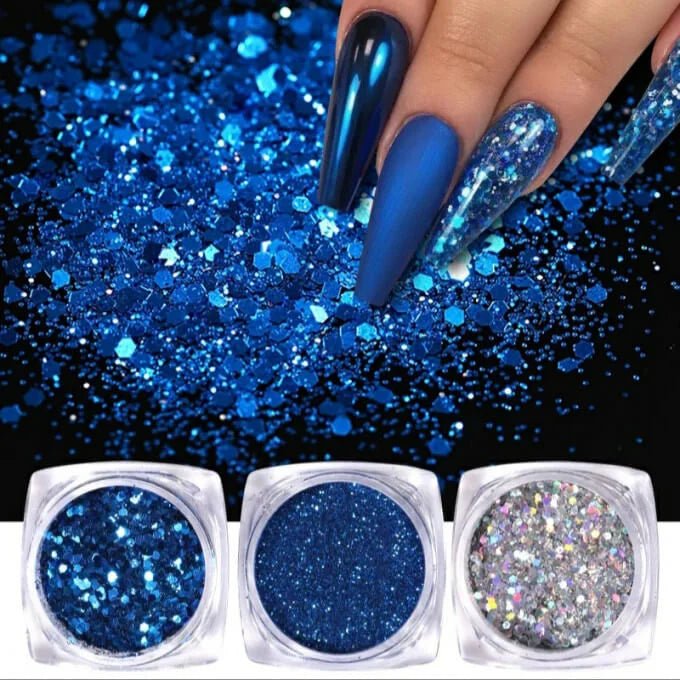 6 Poudre ongles Nail art