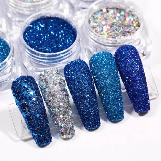 6 Poudre ongles Nail art