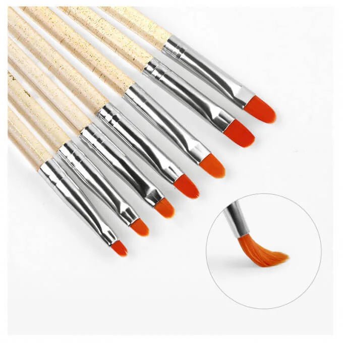 7 brosse Gel acrylique Nail Art