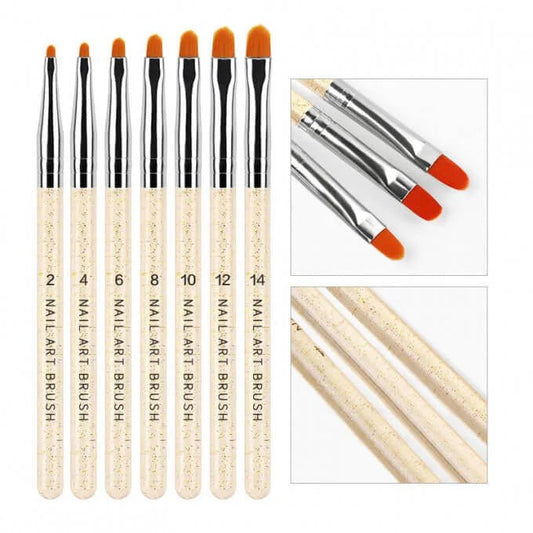 7 brosse Gel acrylique Nail Art