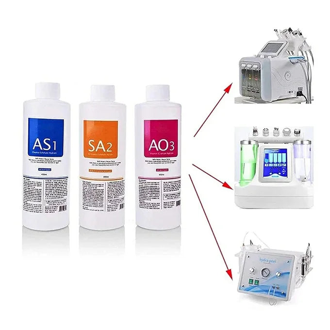 3 Acides machines HydraFacial