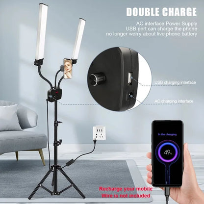 Lampe LED portable à double bras