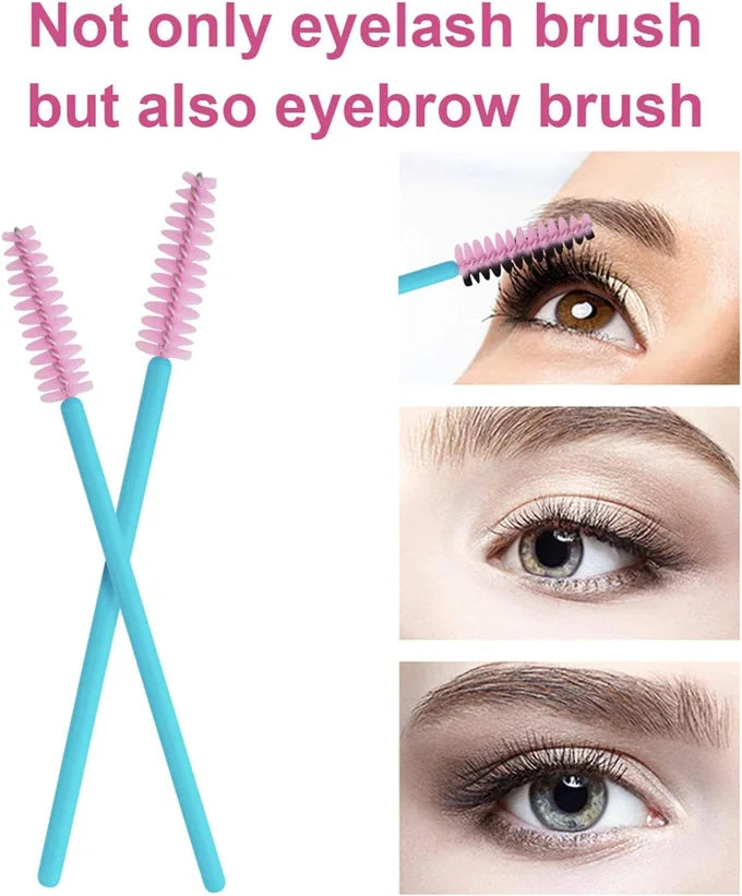 100 Brosses à Cils en cristal jetables