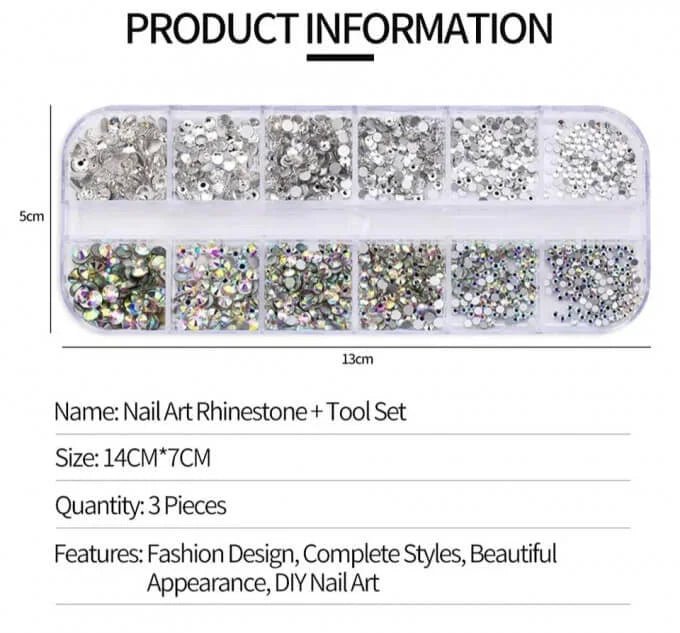 bijoux de décoration d'ongles