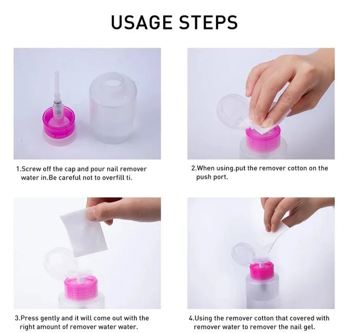 Bouteille pompe Dissolvant de vernis