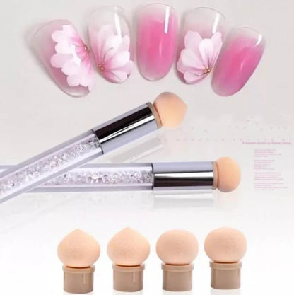 Brosse éponge avec 4 têtes