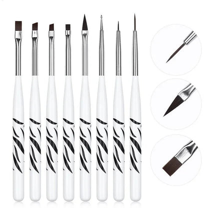 Ensemble de pinceaux à ongle