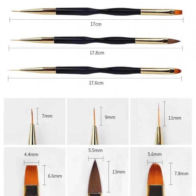 Ensemble de pinceaux pour nail art