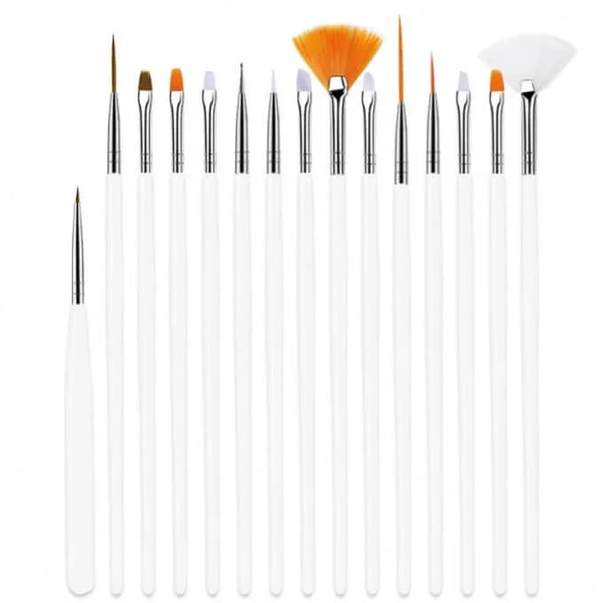 15 Brosse à ongles Nail Art