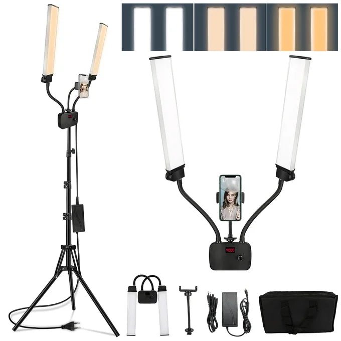 Lampe LED portable à double bras