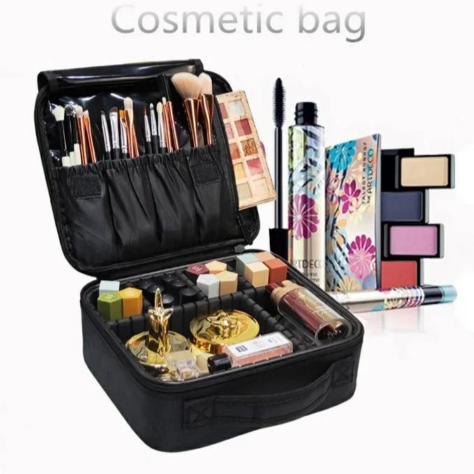 Organisateur rose de maquillage professionnel