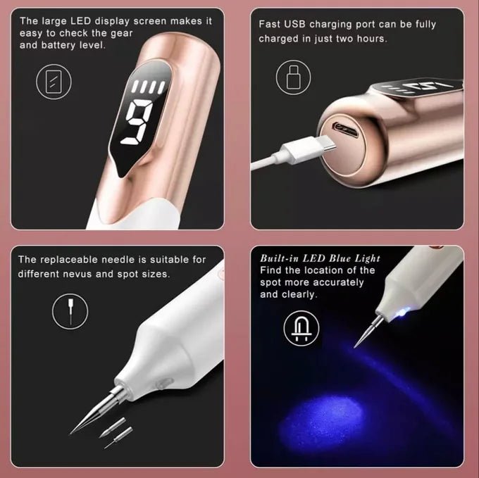 Plasma pen les taches de rousseur tatouages