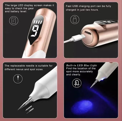 Plasma pen les taches de rousseur tatouages