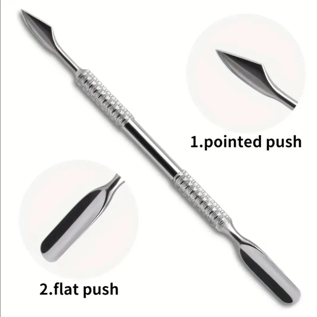 Pousseur et Coupe-Ongles en Acier Inoxydable pro