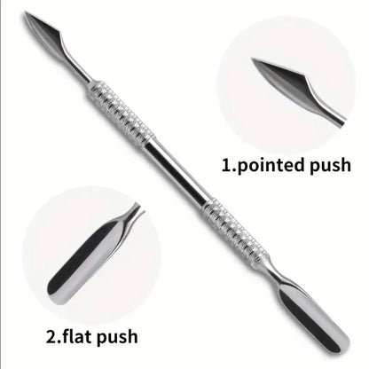 Pousseur et Coupe-Ongles en Acier Inoxydable pro