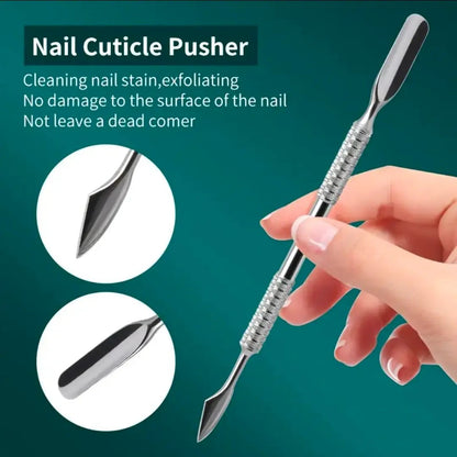 Pousseur et Coupe-Ongles en Acier Inoxydable pro