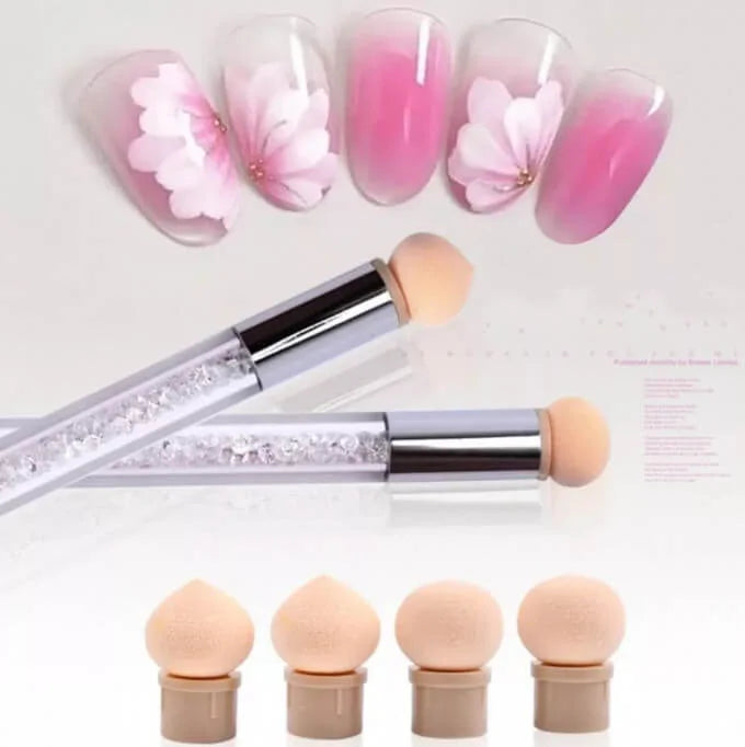 Brosse éponge avec 4 têtes