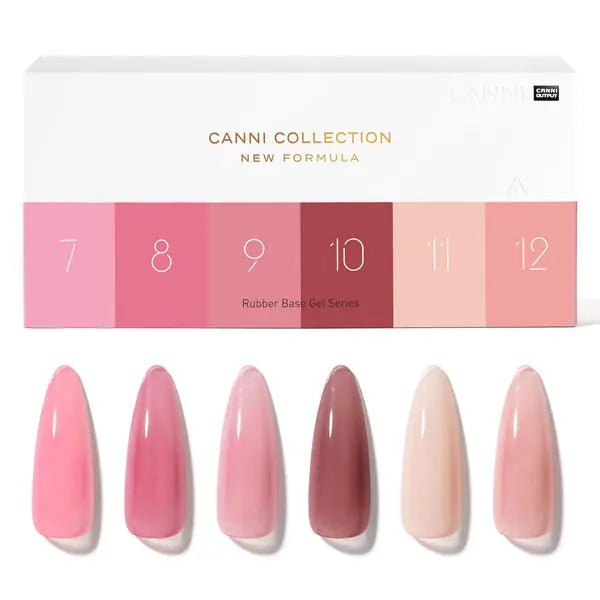 Rubber Base Gel 6 Colors Set