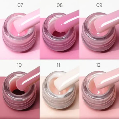 Rubber Base Gel 6 Colors Set