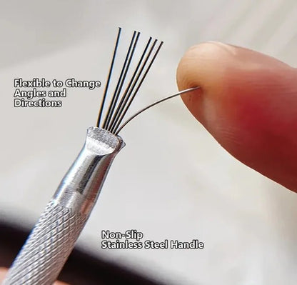 Stylo à 7 aiguilles pour nail art inoxydable