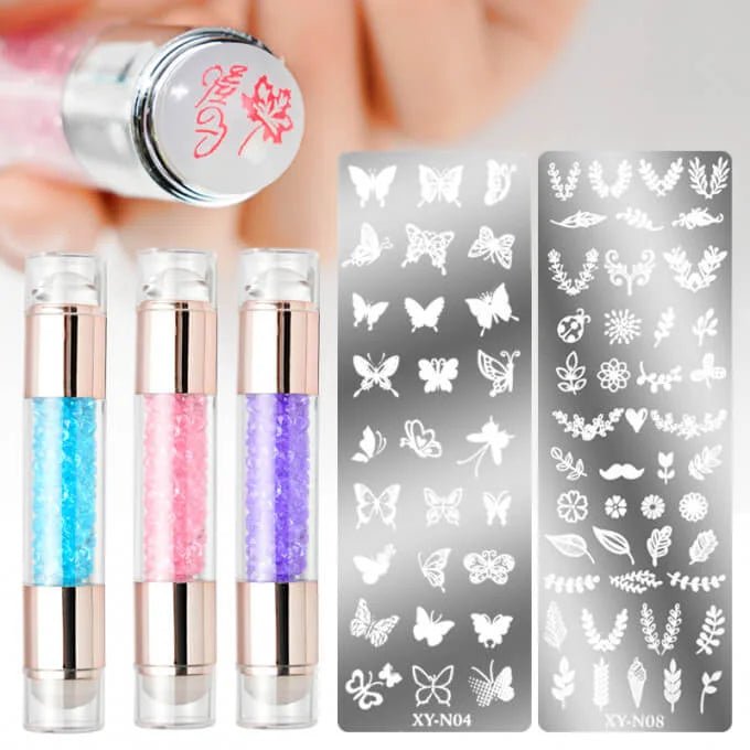 Tampons double face + plaque design