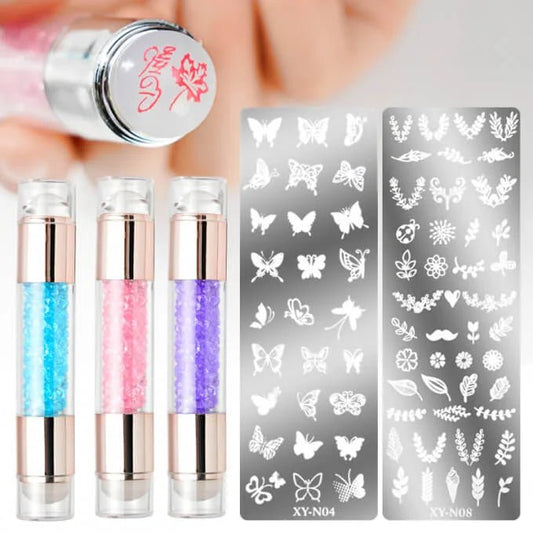 Tampons double face + plaque design