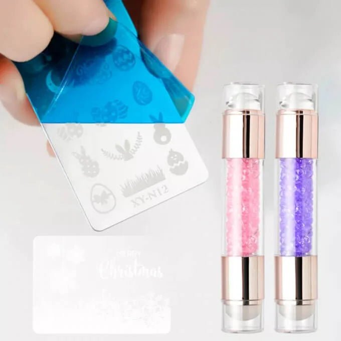 Tampons double face + plaque design