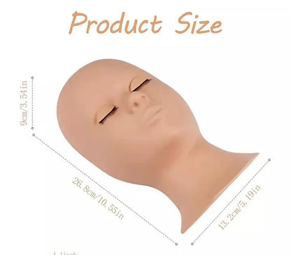 Tête de mannequin d'entraînement extensions de cils