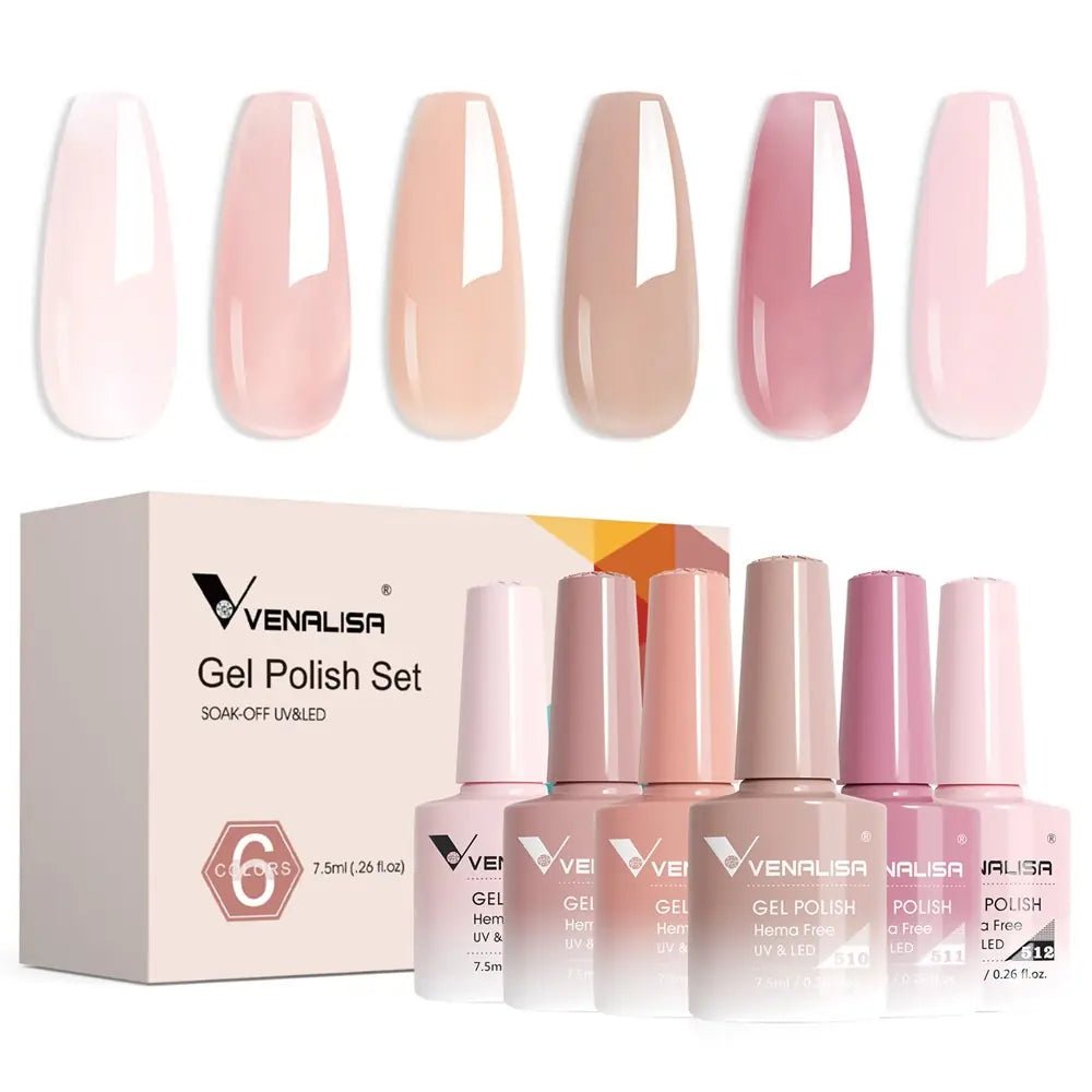 Venalisa ❘ Pack vernis permanent 6 piéces