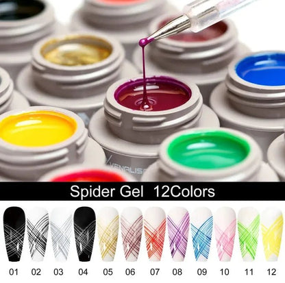 Venalisa ❘ Spider Gel nail art